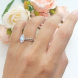Marquise Halo Filigree Ring