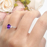 Pear Teardrop Vintage Style Ring