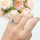 Art Deco Marquise Split Shank Ring