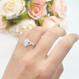 Art Deco Marquise Split Shank Ring