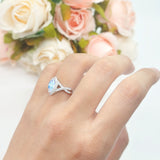 Art Deco Marquise Split Shank Ring