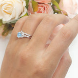 Art Deco Round Two Piece Bridal Ring