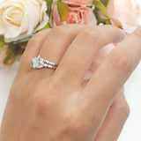 Art Deco Round Two Piece Bridal Ring