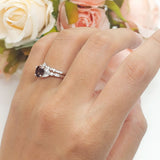 Art Deco Round Two Piece Bridal Ring