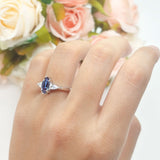 Three Stone Marquise Pear Trellis Ring