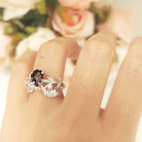 Teardrop Pear Leaf Style Ring