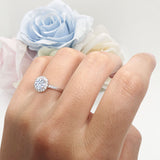 Art Deco Round Halo Vintage Ring