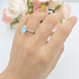 Art Deco Marquise Solitaire Hidden Halo Ring