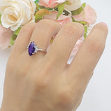 Art Deco Marquise Vintage Style Tapered Ring