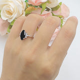 Art Deco Marquise Vintage Style Tapered Ring