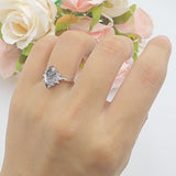 Art Deco Marquise Vintage Style Tapered Ring