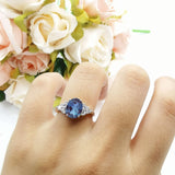Vintage Style Oval Natural Stone Ring 