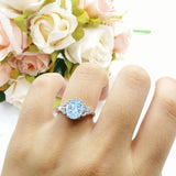 Vintage Style Oval Natural Stone Ring 