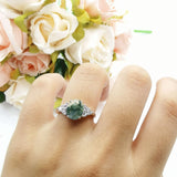 Vintage Style Oval Natural Stone Ring 