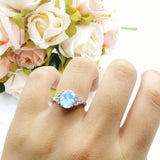Vintage Style Oval Natural Stone Ring 