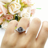 Vintage Style Oval Natural Stone Ring 