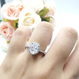 Vintage Style Oval Natural Stone Solitaire Ring