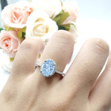Vintage Style Oval Natural Stone Solitaire Ring