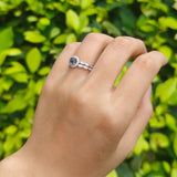 Two Piece Art Deco Halo Ring