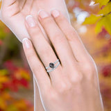 Two Piece Oval Natural Stone Ring