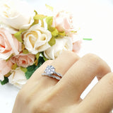 Two Piece Round Natural Stone Ring