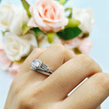 Art Deco Two Piece Bridal Ring