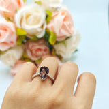 Pear Teardrop Solitaire Tapered Ring