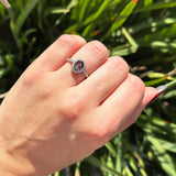 Oval Vintage Style Natural Stone Art Deco Ring