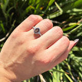 Vintage Style Oval Natural Stone Solitaire Ring