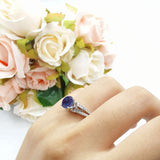 Vintage Style Round Natural Stone Ring
