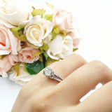 Vintage Style Round Natural Stone Ring