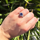 Vintage Style Round Natural Stone Ring