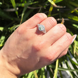 Vintage Style Round Natural Stone Ring