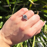 Vintage Style Round Natural Stone Ring