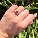 Vintage Style Round Natural Stone Ring