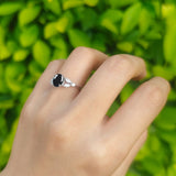 Art Deco Oval Trillium Ring