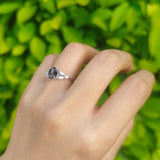 Art Deco Oval Trillium Ring