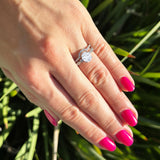 Two Piece Oval Solitaire Ring 
