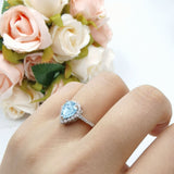 Art Deco Teardrop Pear Ring