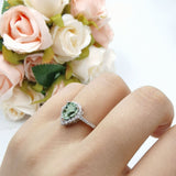 Art Deco Teardrop Pear Ring