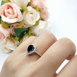 Art Deco Teardrop Pear Ring