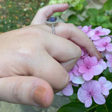 Pear Teardrop Halo Natural Diamond Ring