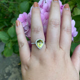 Pear Teardrop Halo Natural Diamond Ring