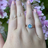 Round Halo Natural Diamond Ring