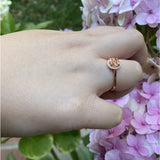 Round Halo Natural Diamond Ring