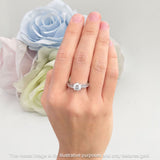 Round Classic Style Princess Cut Gold Ring