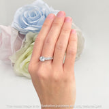 Round Classic Style Princess Cut Gold Ring