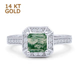 Art Deco Round Solitaire Gold Ring