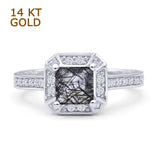 Art Deco Round Solitaire Gold Ring