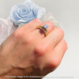 Round Two Piece Gold Ring